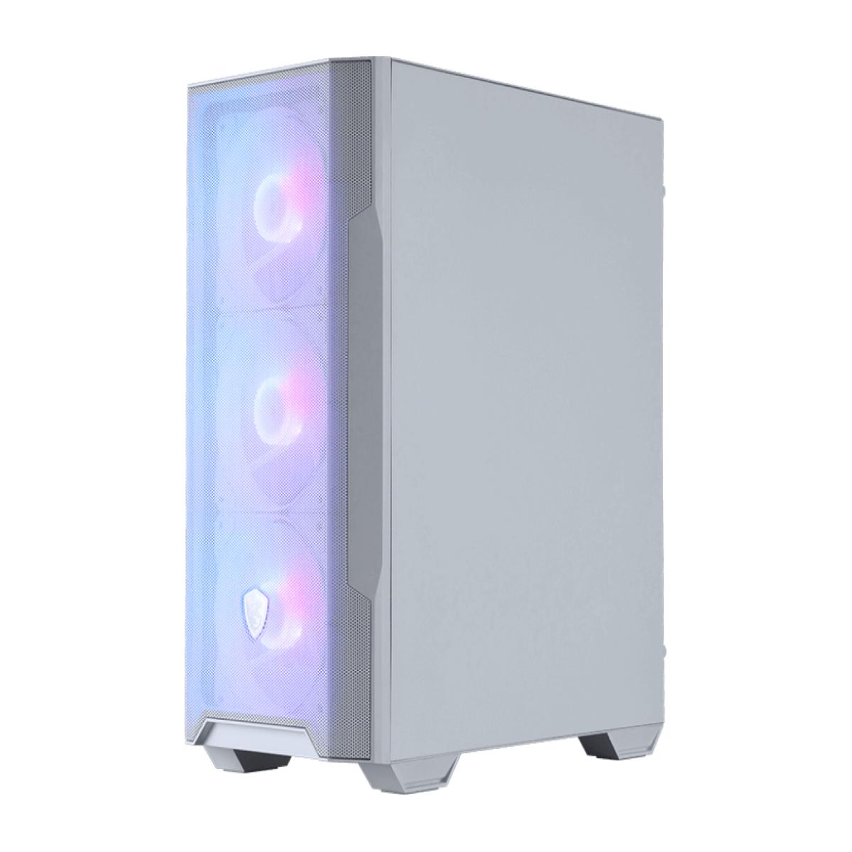 MSI MAG Forge M100R Midi Tower Transparent, White