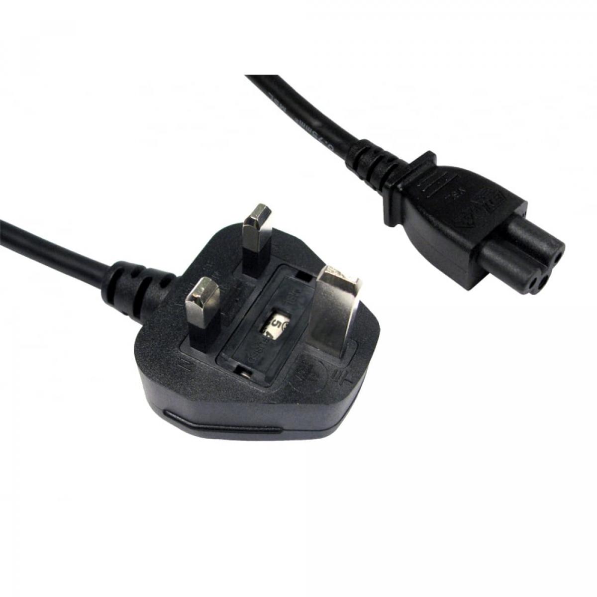CDL 1.8m UK Plug to C5 - Black