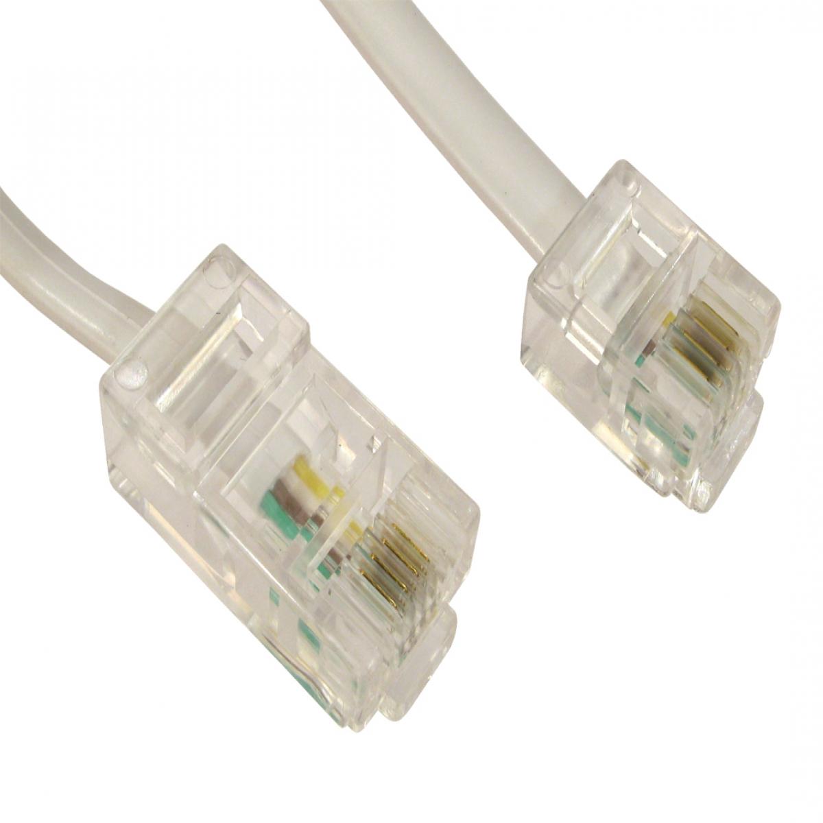 CDL 10m RJ11 to RJ45 Cable - White