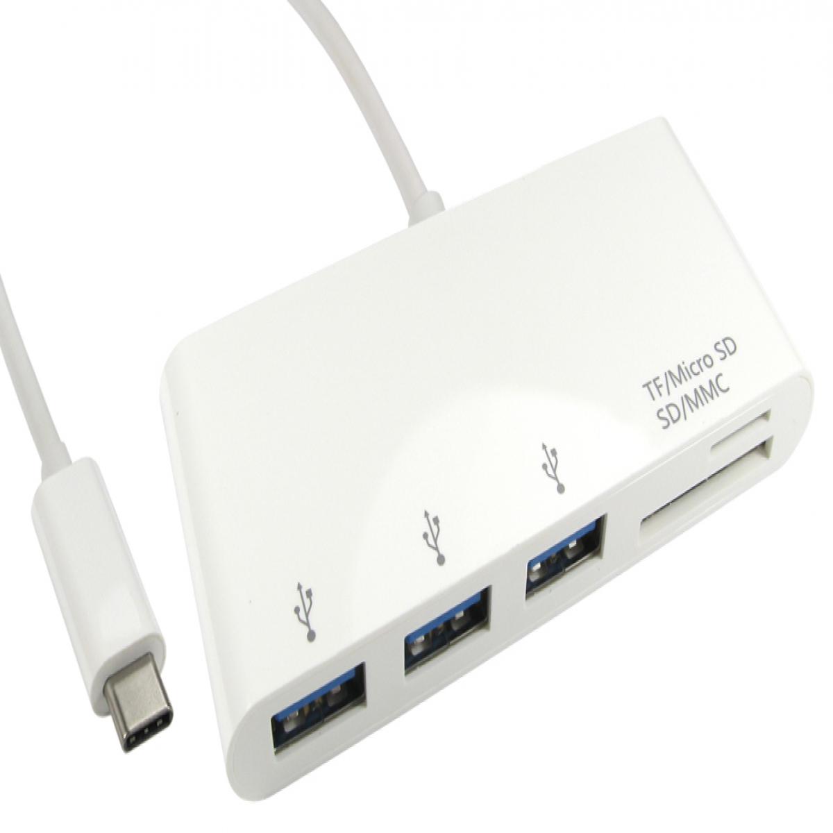 CDL USB TypeC - 3 Port USB Hub&CR