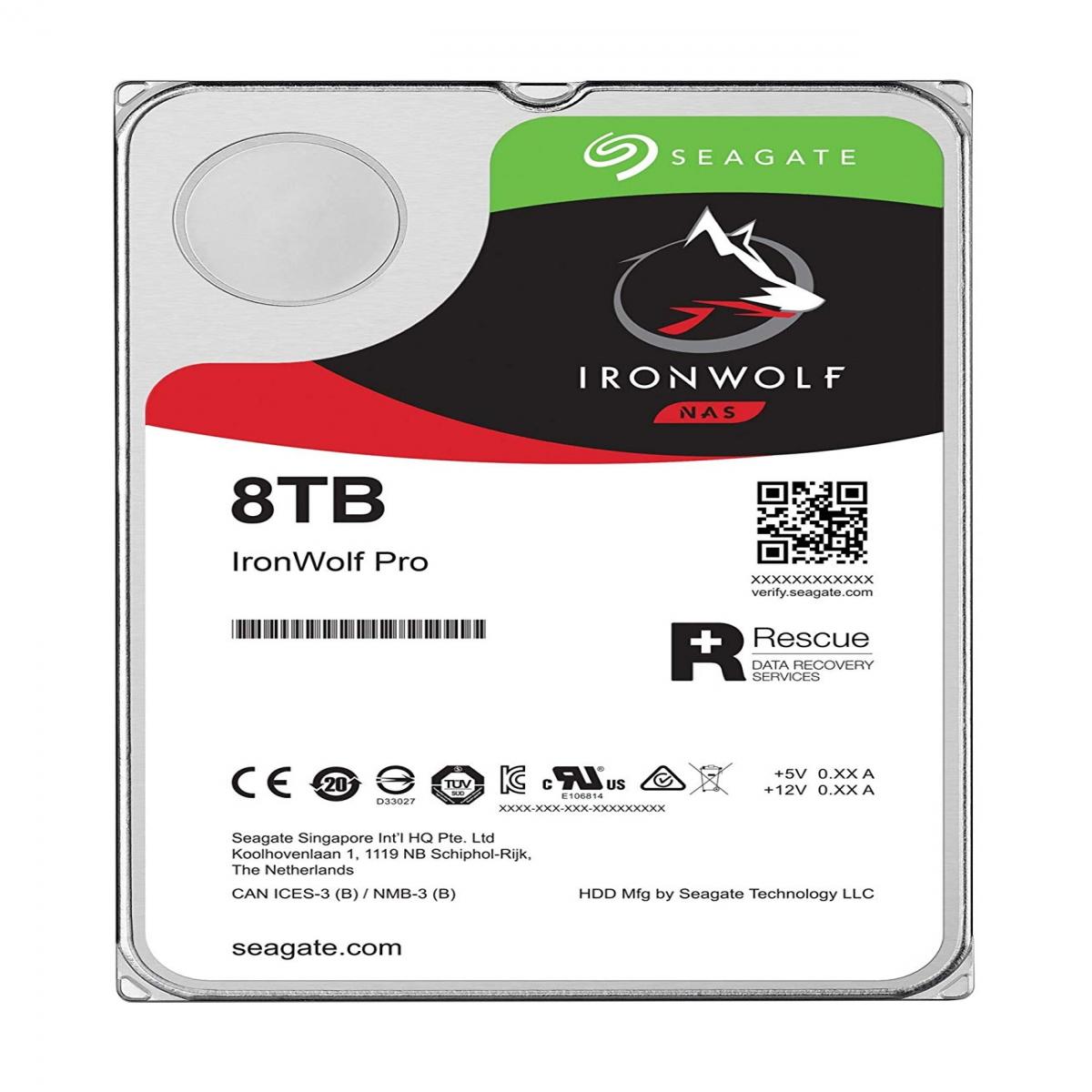 Seagate IronWolf ST8000VNA04 internal hard drive 8 TB 7200 RPM 256 MB 3.5" Serial ATA III