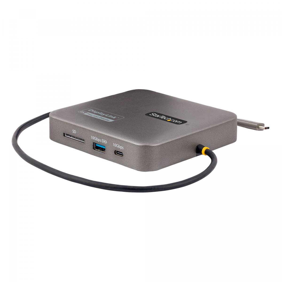 StarTech.com USB C Docking Station, Dual 4K 60Hz HDMI compatible with Macbook Pro (M1/M2/M3/M4) and Windows, USB-A/USB-C 10Gbps Hub, 100W Power Delivery, GbE, SD, 22in/56cm Cable