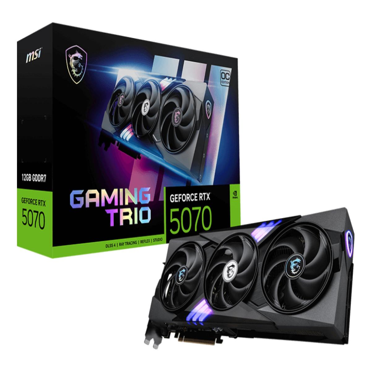 MSI GAMING GeForce RTX 5070 12G TRIO OC NVIDIA 12 GB GDDR7