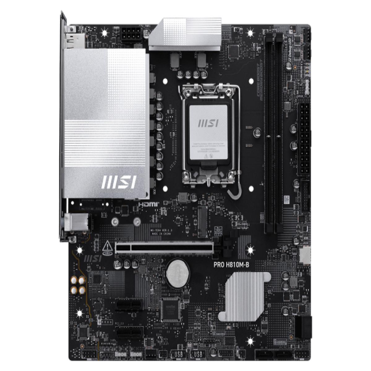 MSI PRO H810M-B motherboard Intel H810 LGA 1851 (Socket V1) micro ATX