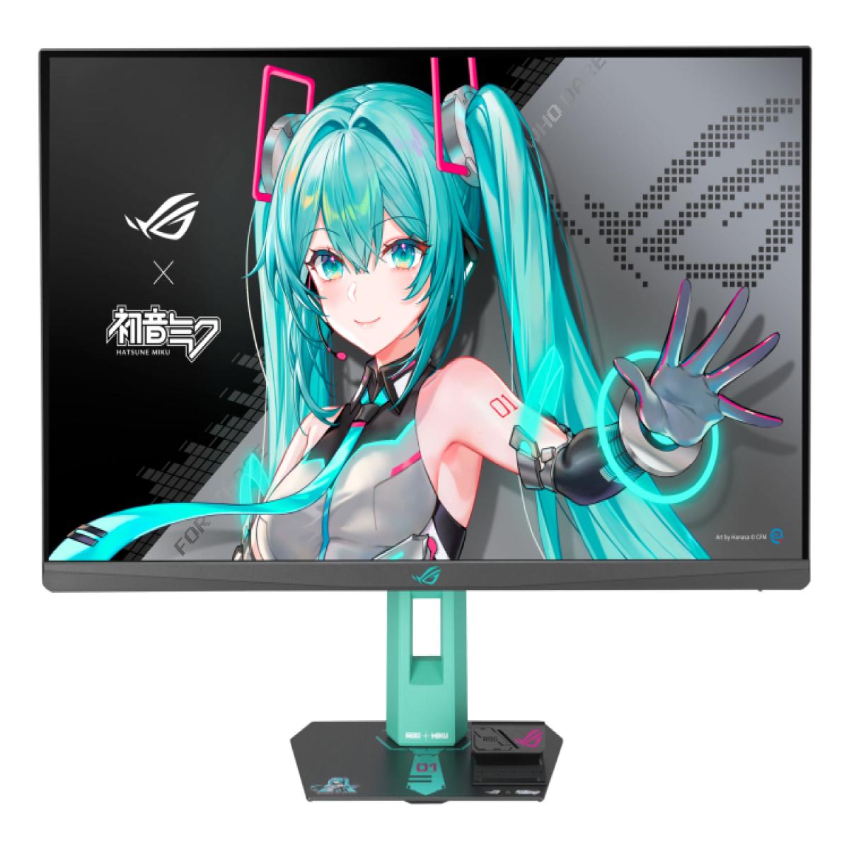 ASUS ROG Strix XG27ACMEG-G Hatsune Miku Edition computer monitor 68.6 cm (27") 2560 x 1440 pixels Wide Quad HD LCD Multicolour
