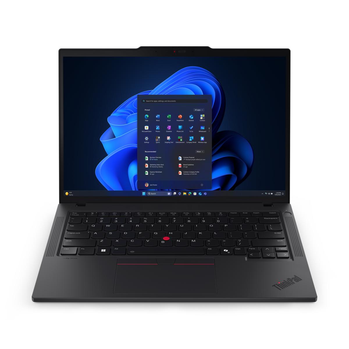 Lenovo ThinkPad T14 Gen 6 (Intel) Intel Core Ultra 7 255U Laptop 35.6 cm (14") WUXGA 16 GB DDR5-SDRAM 512 GB SSD Wi-Fi 6E (802.11ax) Windows 11 Pro English Black