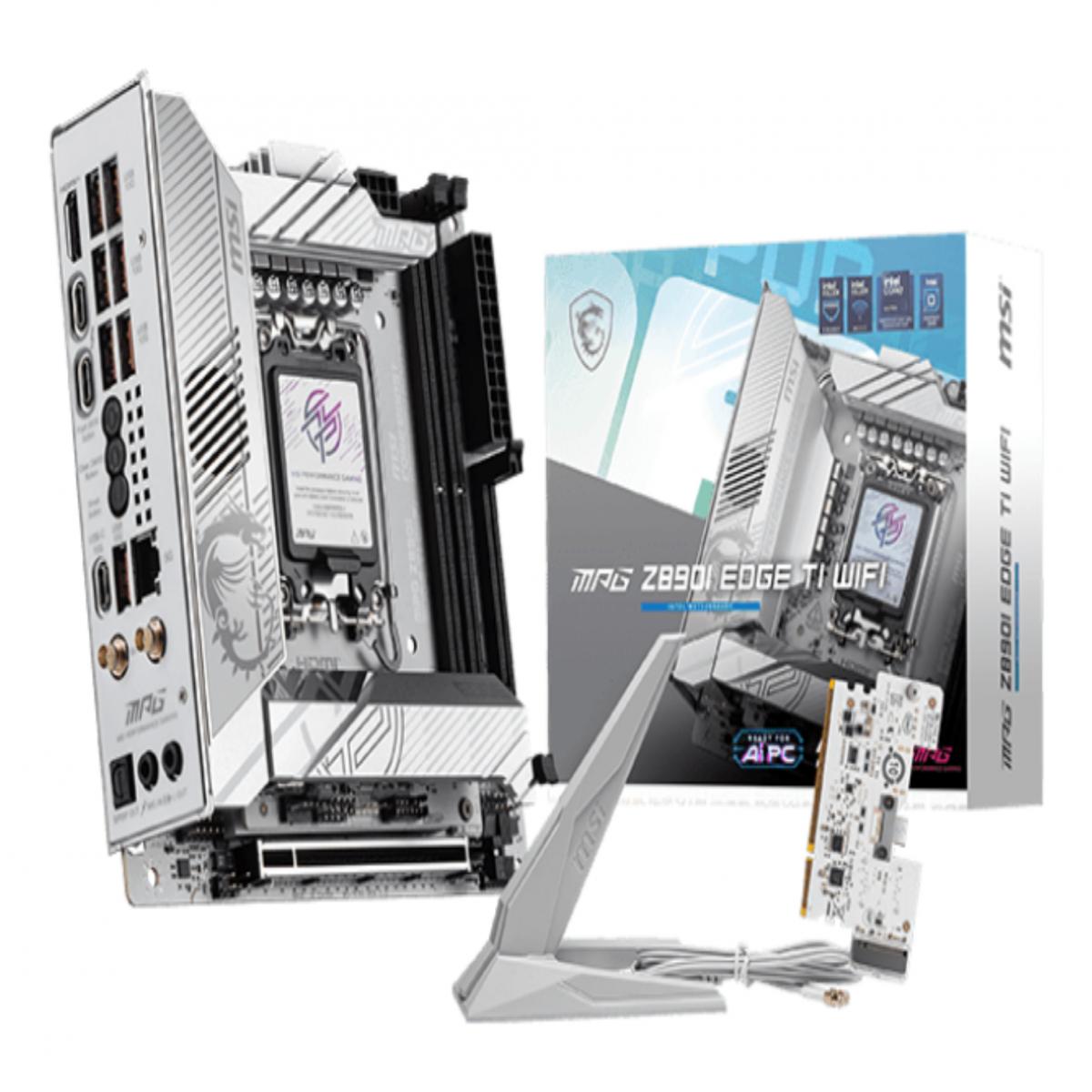 MSI MPG Z890I EDGE TI WIFI motherboard Intel Z890 LGA 1851 (Socket V1) mini ITX