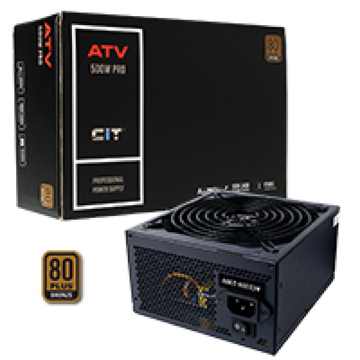 CiT 500W ATV Pro 14cm Fan APFC 80 Plus Bronze