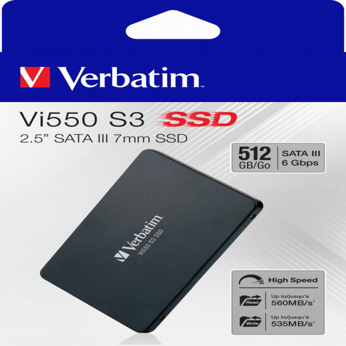 Verbatim Vi550 S3 SSD 512GB