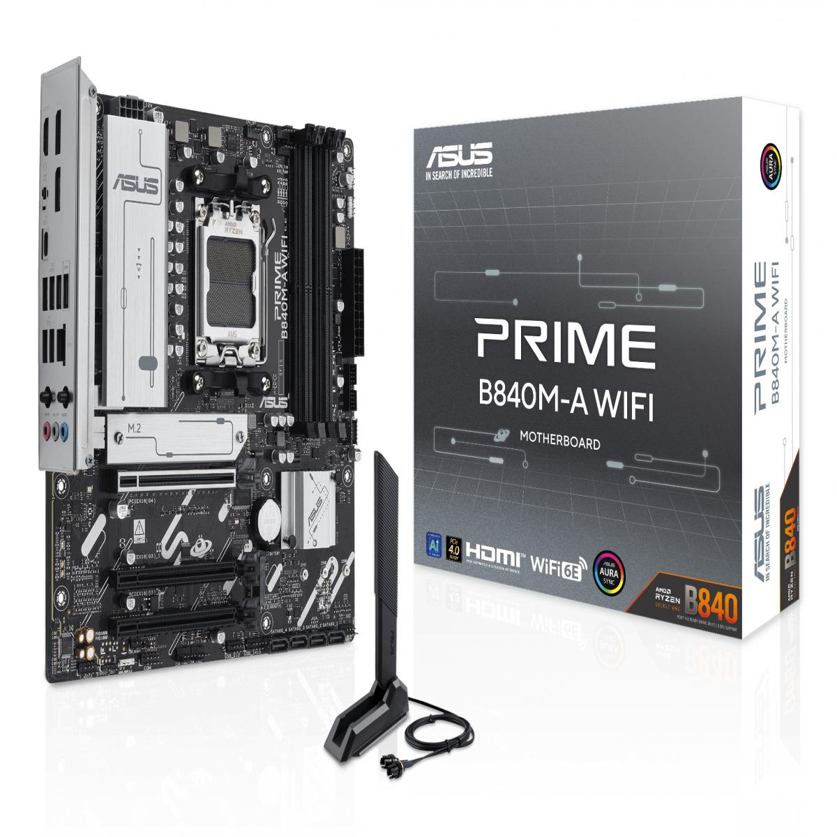 ASUS PRIME B840M-A WIFI AMD B840 Socket AM5 micro ATX