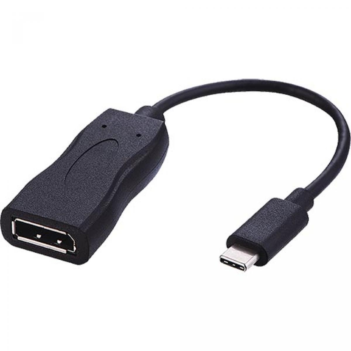 CNL 20cm USB-C DP 1.2 4K60 Bk Act Adp