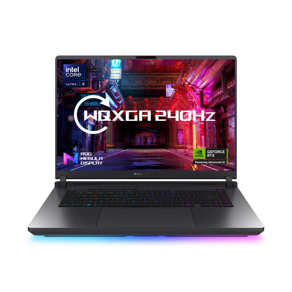 ASUS ROG Strix G16 G615LW-S5008W Intel Core Ultra 9 275HX Laptop 40.6 cm (16") WQXGA 32 GB DDR5-SDRAM 2 TB SSD NVIDIA GeForce RTX 5080 Wi-Fi 7 (802.11be) Windows 11 Home Black, Grey