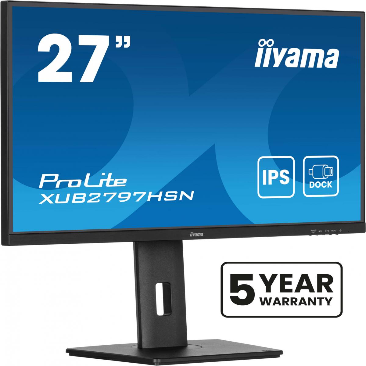 iiyama ProLite XUB2797HSN-B2 computer monitor 68.6 cm (27") 1920 x 1080 pixels Full HD LED Black