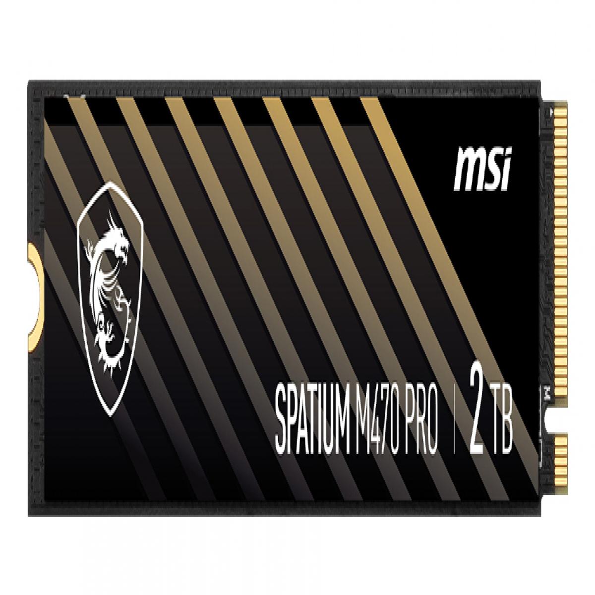 MSI SPATIUM M470 PRO PCIe 4.0 NVMe M.2 2 TB PCI Express 4.0 3D NAND