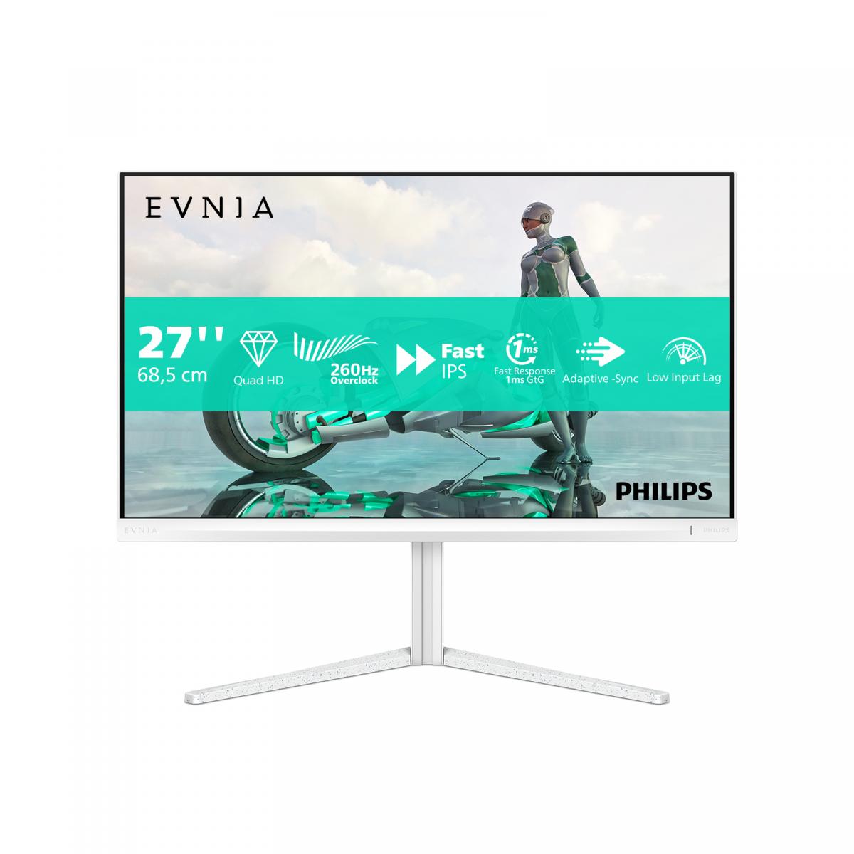 Philips Evnia 27M2N3501PA/00 computer monitor 68.6 cm (27") 2560 x 1440 pixels Quad HD LCD White