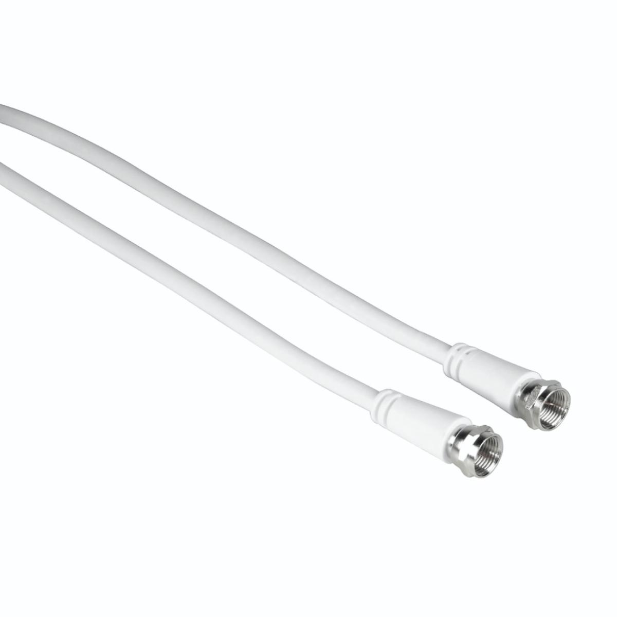 Hama 00205037 coaxial cable 1.5 m F White