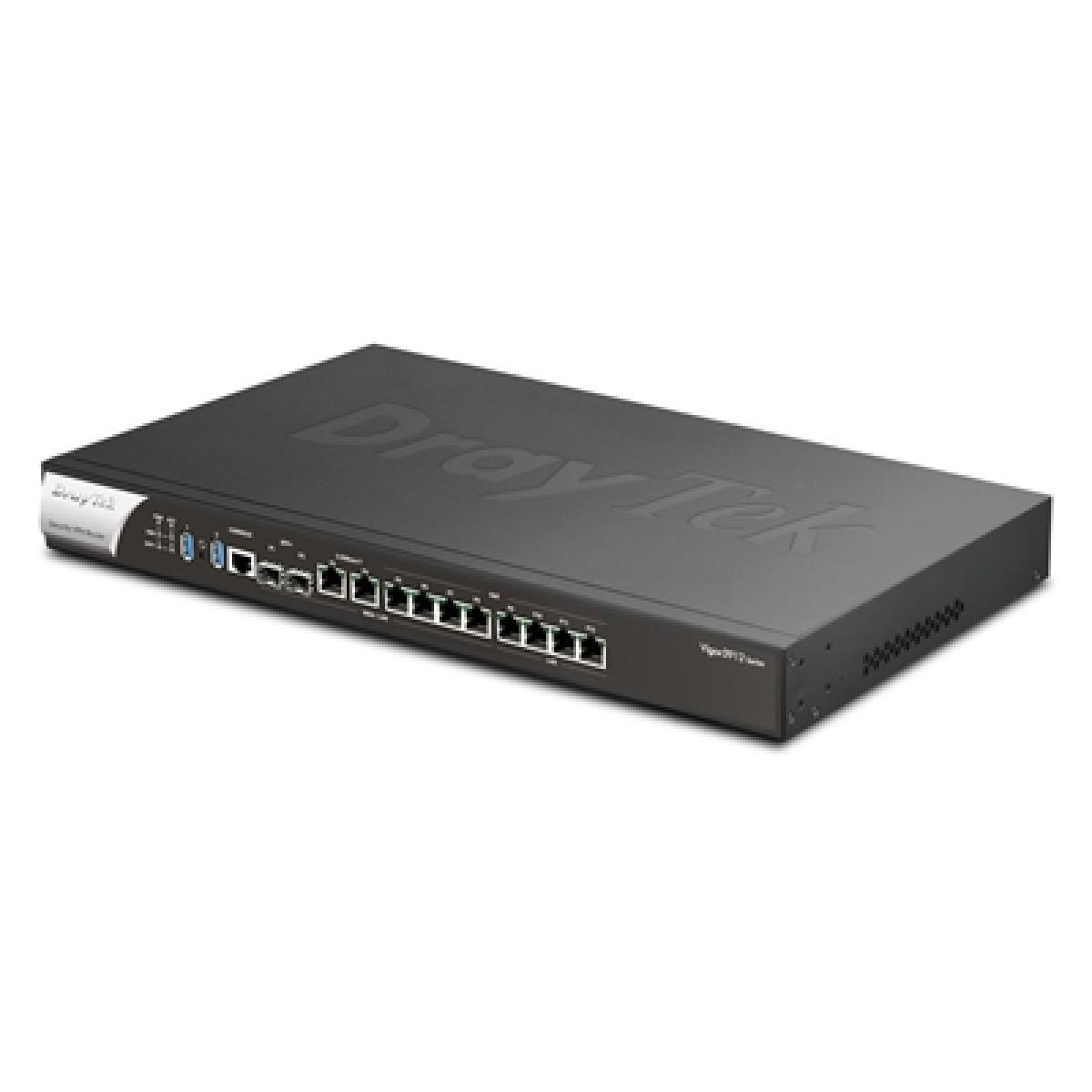 DrayTek V3912S-K Vigor 3912S Wired 12.5Gb Enterprise Grade Multi-WAN Firewall Router with 256GB SSD for Linux Applications