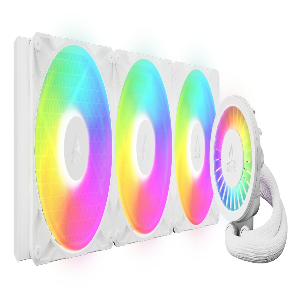ARCTIC Liquid Freezer III Pro 420 A-RGB (White) - Multi Compatible All-in-One CPU Water Cooler with A-RGB