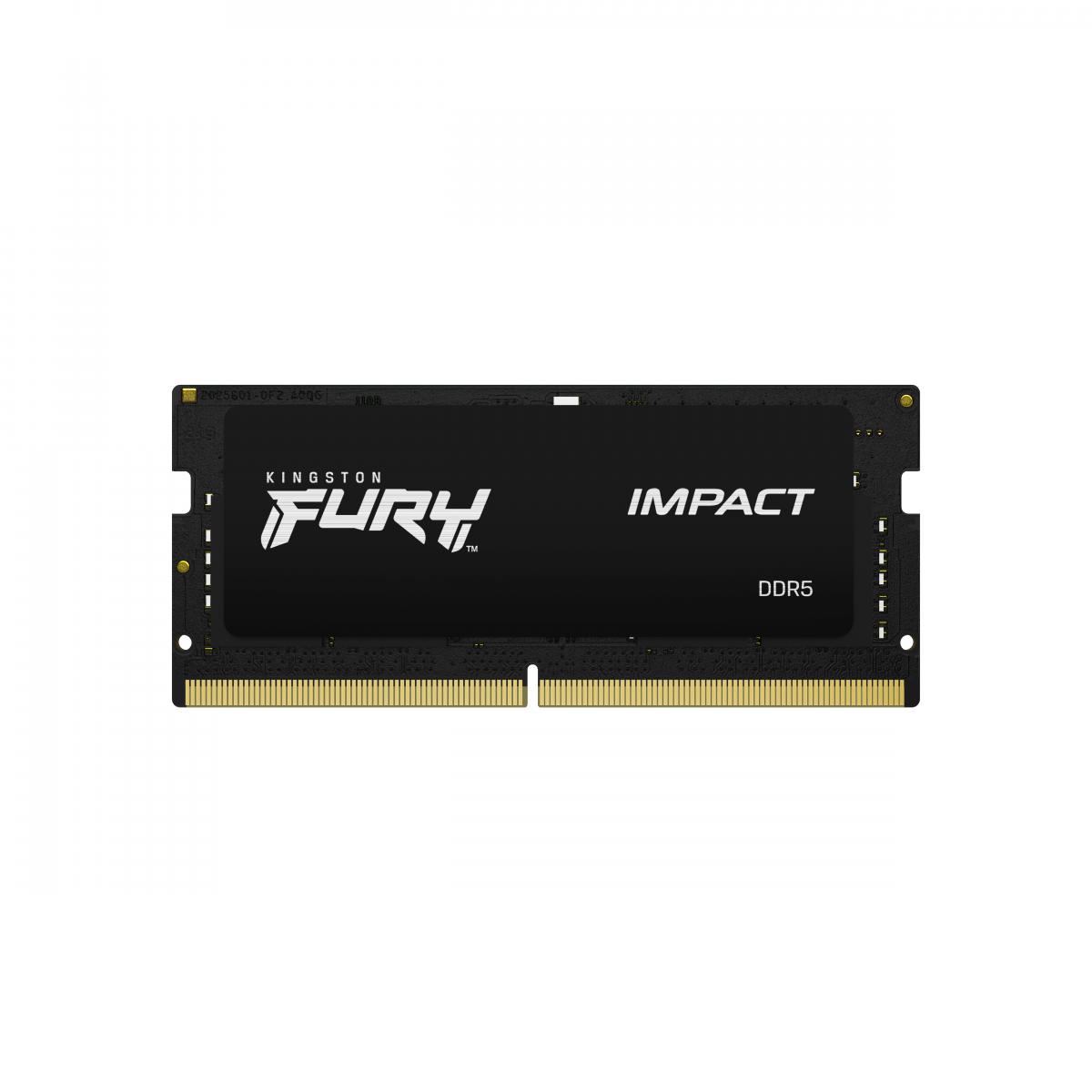 Kingston Technology FURY 16GB 6400MT/s DDR5 CL38 SODIMM Impact XMP