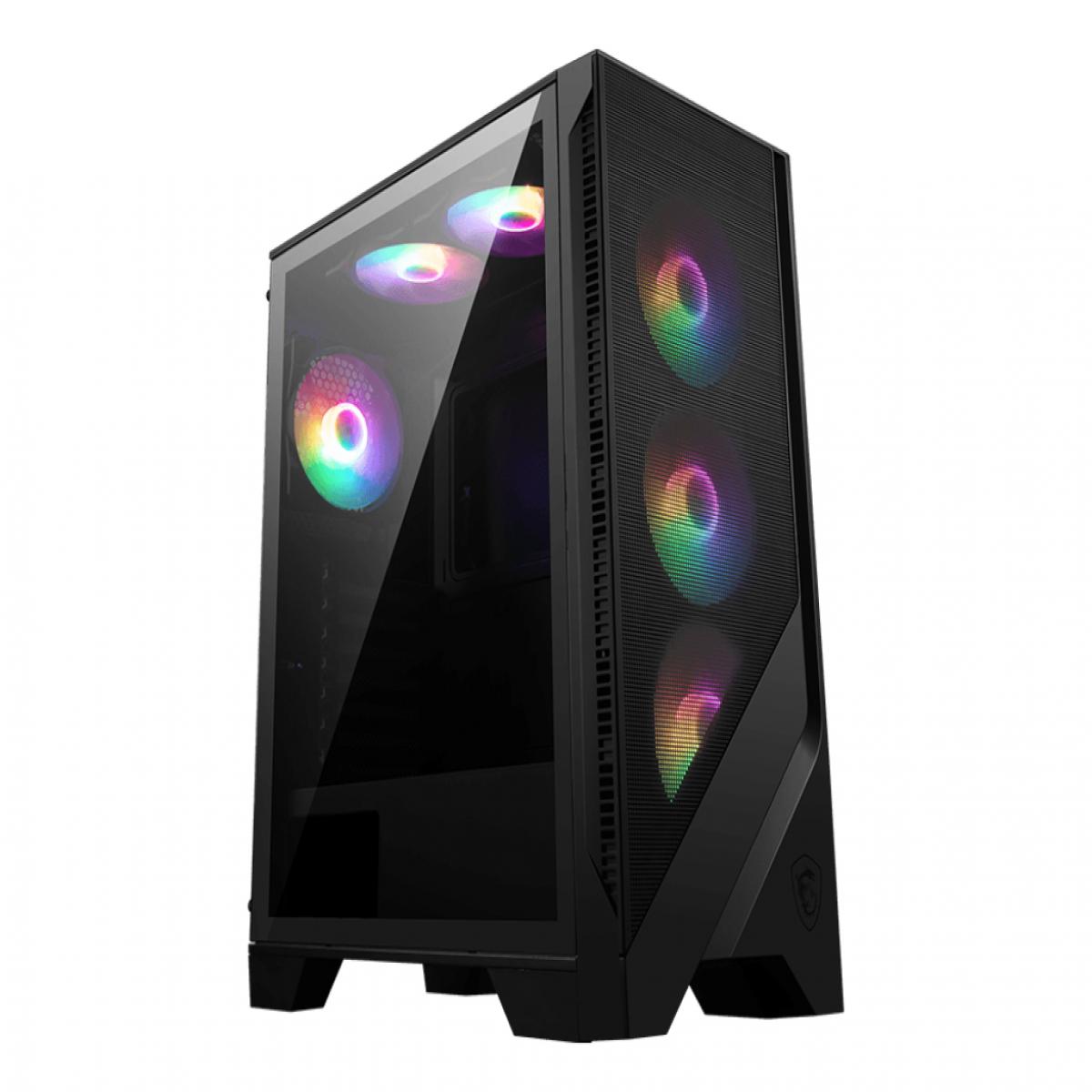 MSI MAG Forge 120A AIRFLOW Midi Tower Black, Transparent