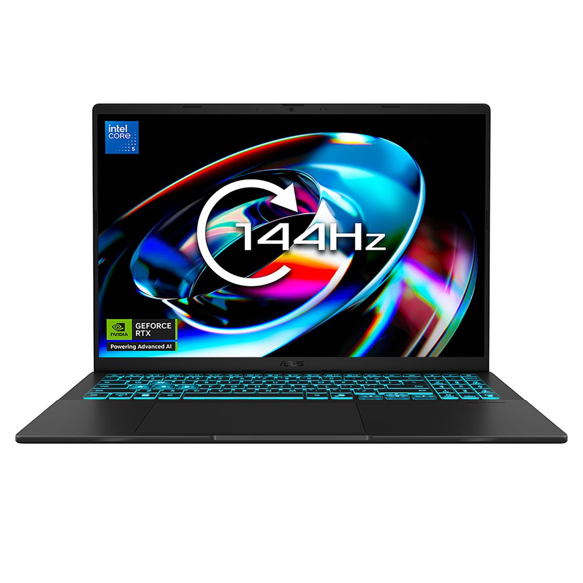 ASUS V16 V3607VU-RP038W laptop Intel Core 5 210H 40.6 cm (16") WUXGA 16 GB DDR5-SDRAM 512 GB SSD NVIDIA GeForce RTX 4050 Wi-Fi 6 (802.11ax) Windows 11 Home Black