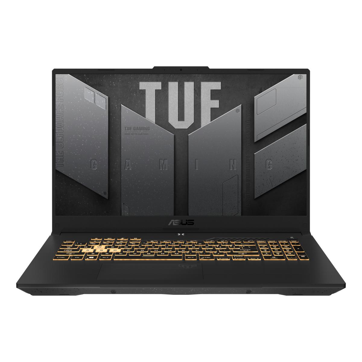 ASUS TUF Gaming F17 FX707ZR-HX002W Intel® Core™ i7 i7-12700H Laptop 43.9 cm (17.3") Full HD 16 GB DDR5-SDRAM 1 TB SSD NVIDIA GeForce RTX 3070 Wi-Fi 6 (802.11ax) Windows 11 Home Grey
