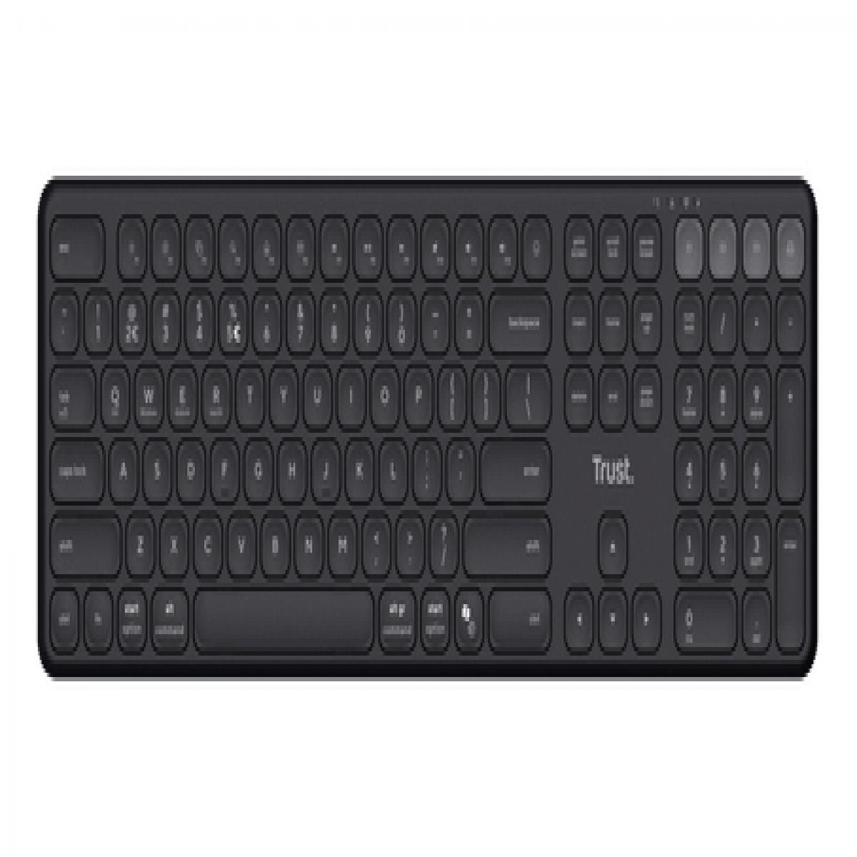 Trust Vaiya Multi-device wireless keyboard - Black