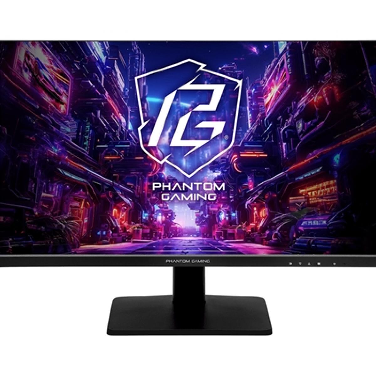 ASRock Phantom Gaming PG27FFX1B 27 Inch FHD (1920 x 1080) Flat IPS Gaming Monitor, 520Hz Refresh Rate 1ms Response Time, 2 x HDMI 2.1, 1 x DisplayPort 1.4, 2 x USB 3.2 Gen1 Type-A, 1 x USB 3.2 Gen1 Type-B, 1 x Headphone Out