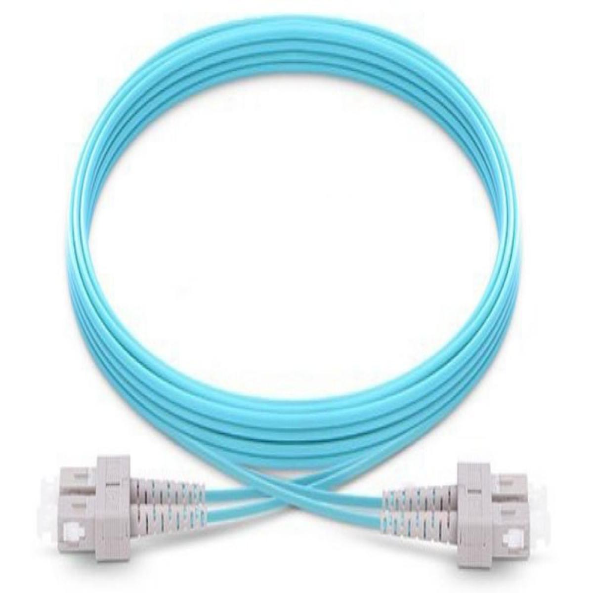 Origin Storage SC-SC OM3 Fibre Optic Cable Multimode Duplex - Aqua 15m