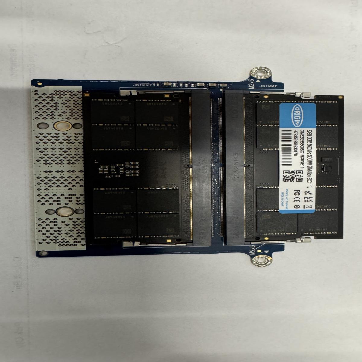 Origin Storage 64GB (2x32GB) DDR5 5600MHz SODIMM 1Rx8 Non-ECC 1.1V
