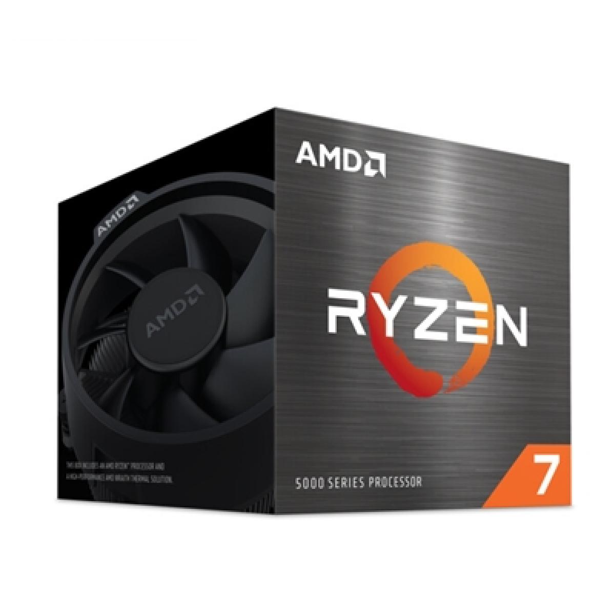 AMD Ryzen 7 5700 3.7GHz 8 Core AM4 Processor, 16 Threads, 3.7GHz 4.6GHz Boost, 20MB Cache, 65W, with Wraith Spire Cooler, No Graphics
