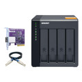 QNAP TL-D400S HDD/SSD enclosure Black 2.5/3.5"