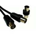 CDL 2m TV Ext with Male Coup-Blk