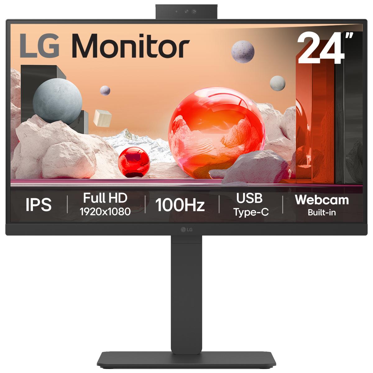 LG 23.8 IPS MONITOR SPK WEBCAM 24BA850-B