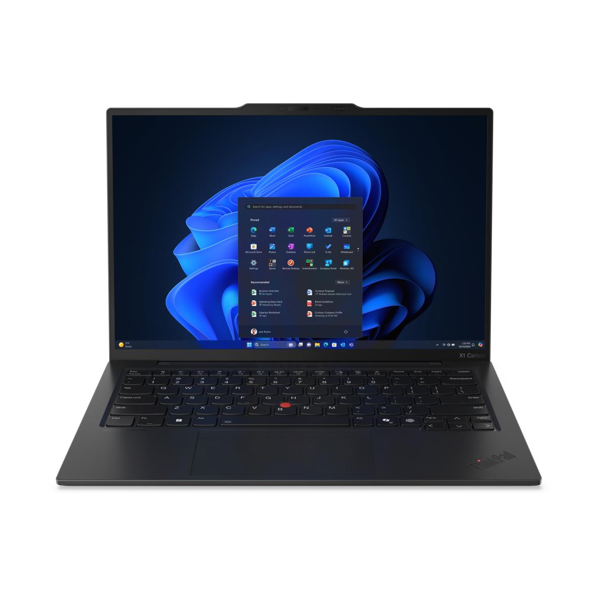 Lenovo ThinkPad X1 Carbon Gen 13 Aura Edition Intel Core Ultra 7 255U Laptop 35.6 cm (14") WUXGA 16 GB LPDDR5x-SDRAM 512 GB SSD Wi-Fi 6E (802.11ax) Windows 11 Pro English Black