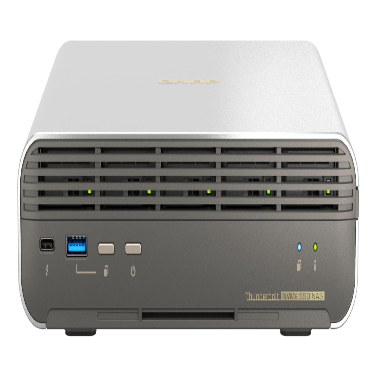 QNAP TBS-h574TX-i5UC-05S01 NAS Compact Intel® Core™ i5 i5-1235U 16 GB 9.6 TB SSD QNAP QTS Black, Grey