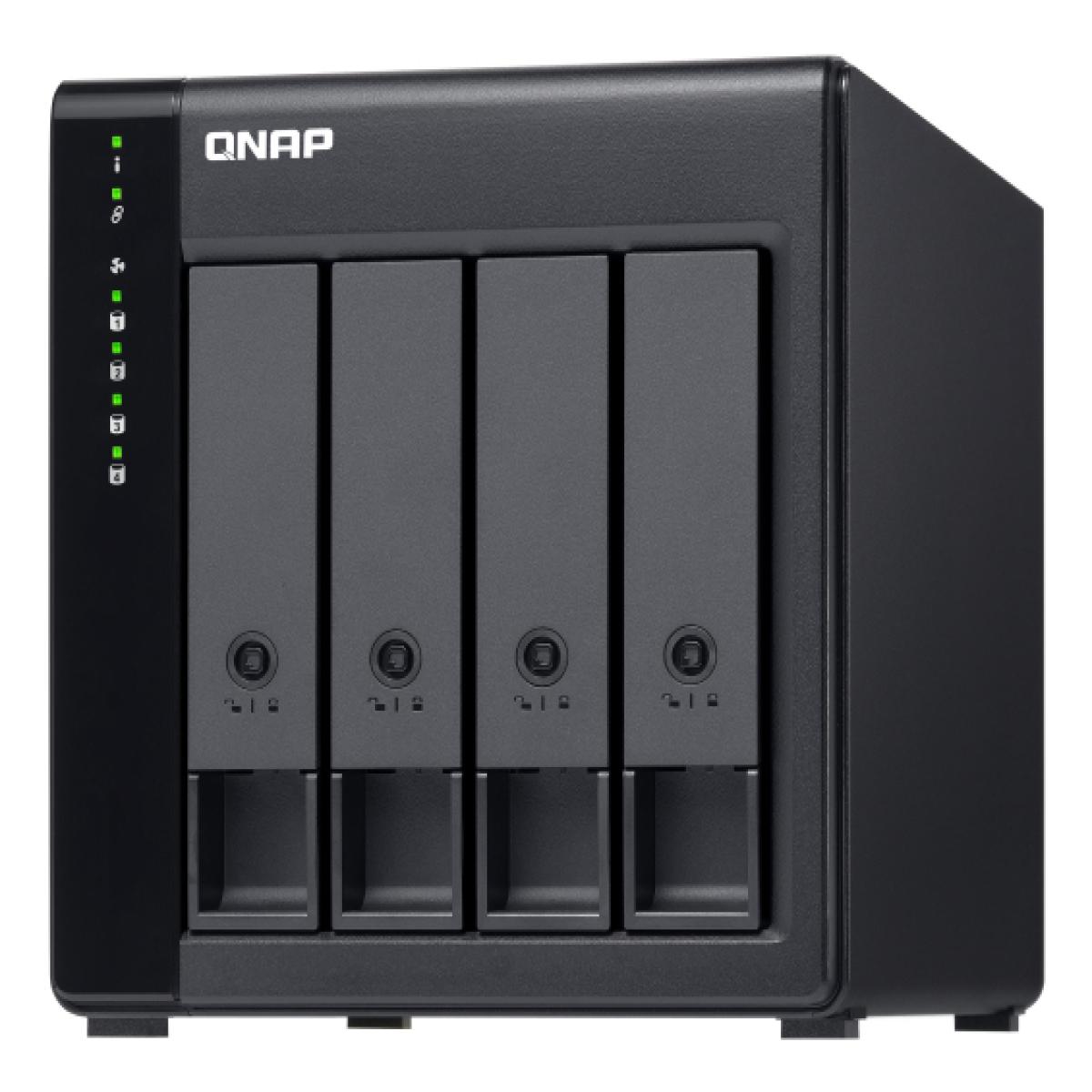 QNAP TL-D400S storage drive enclosure HDD/SSD enclosure Black, Grey 2.5/3.5"