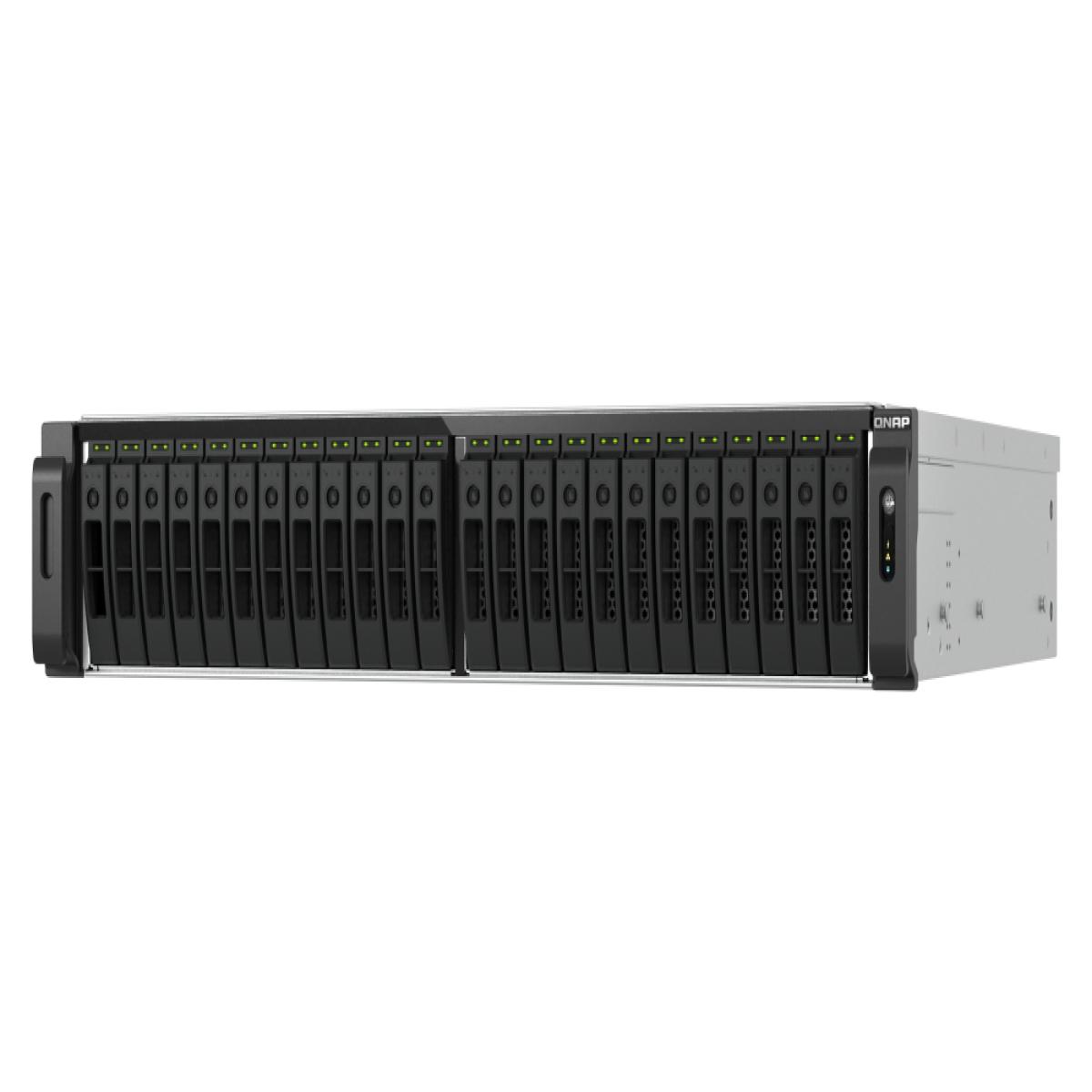 QNAP TS-H3077AFU-R5-32G NAS/storage server Rack (2U) AMD Ryzen™ 5 32 GB DDR5 0 TB QuTS hero Black, Metallic