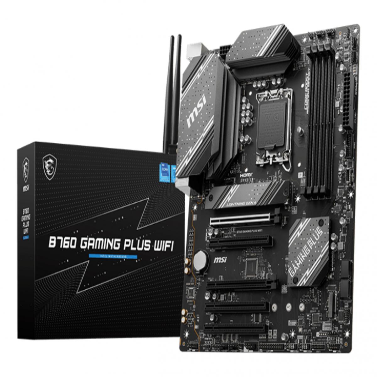MSI B760 GAMING PLUS WIFI motherboard Intel B760 LGA 1700 ATX