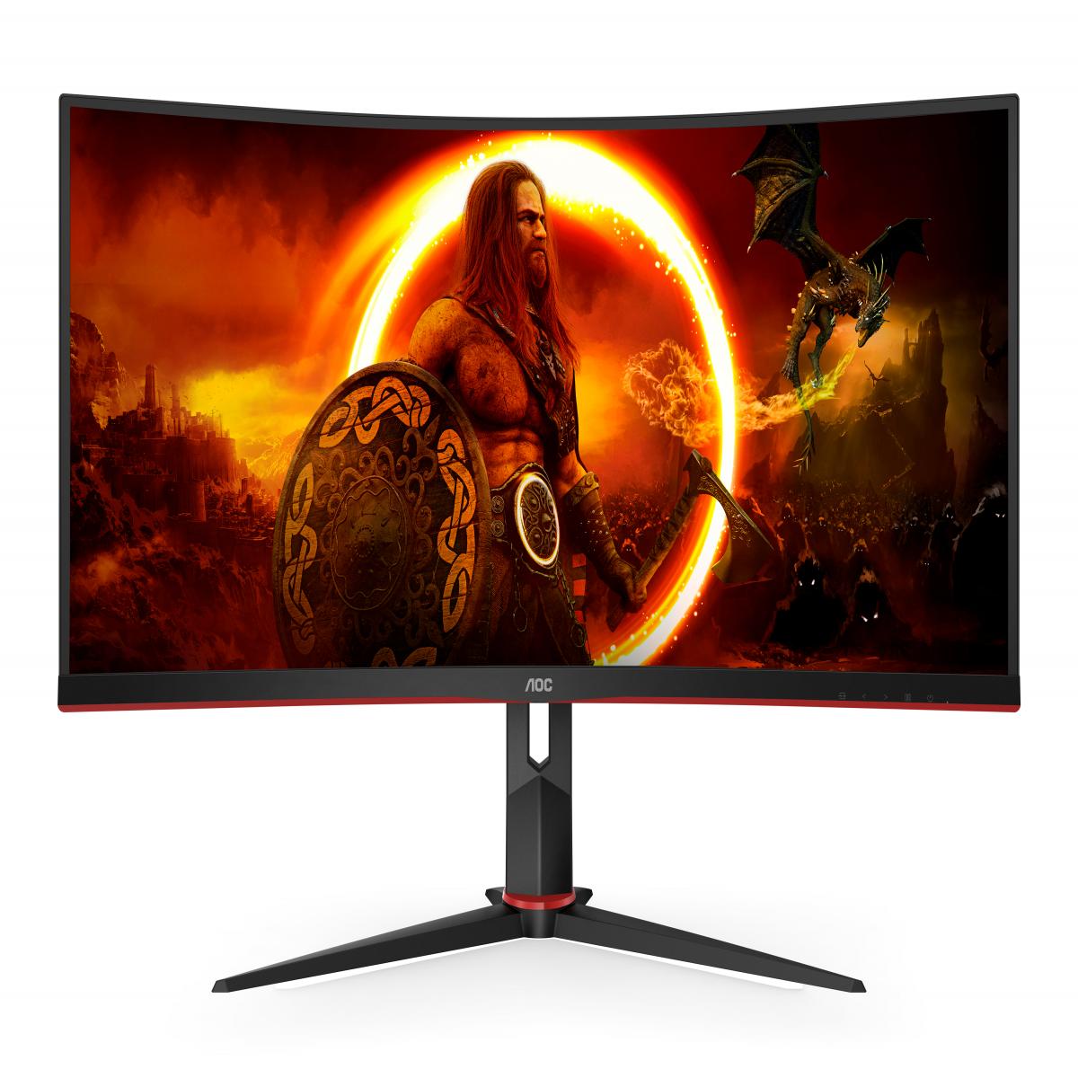 AOC G2 CU34G2XP computer monitor 86.4 cm (34") 3440 x 1440 pixels UltraWide Quad HD LED Black, Red