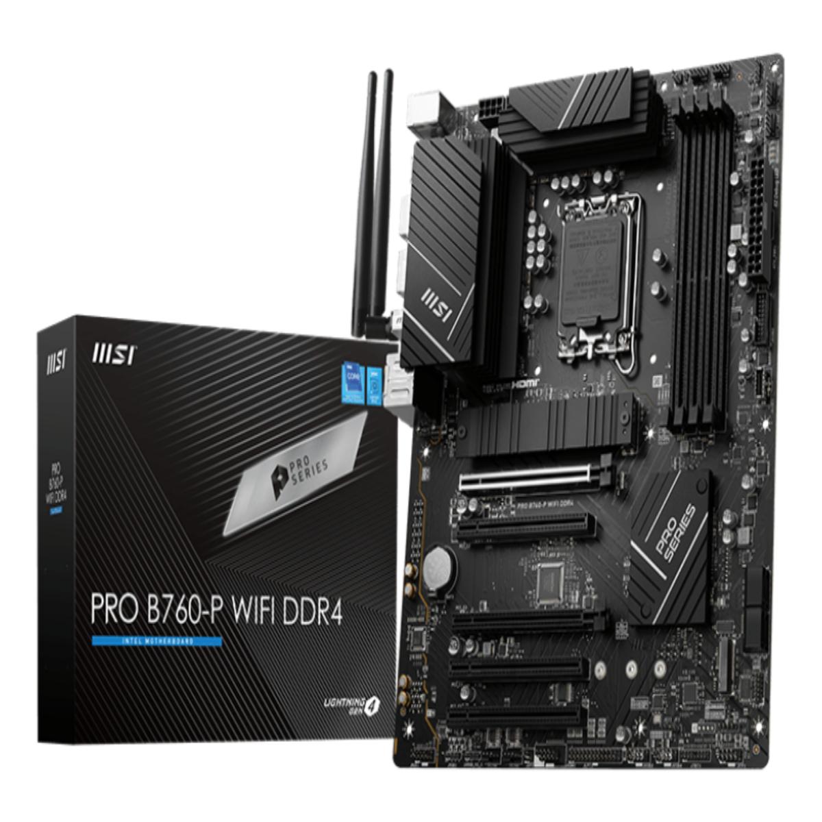 MSI PRO B760-P WIFI DDR4 motherboard LGA 1700 ATX