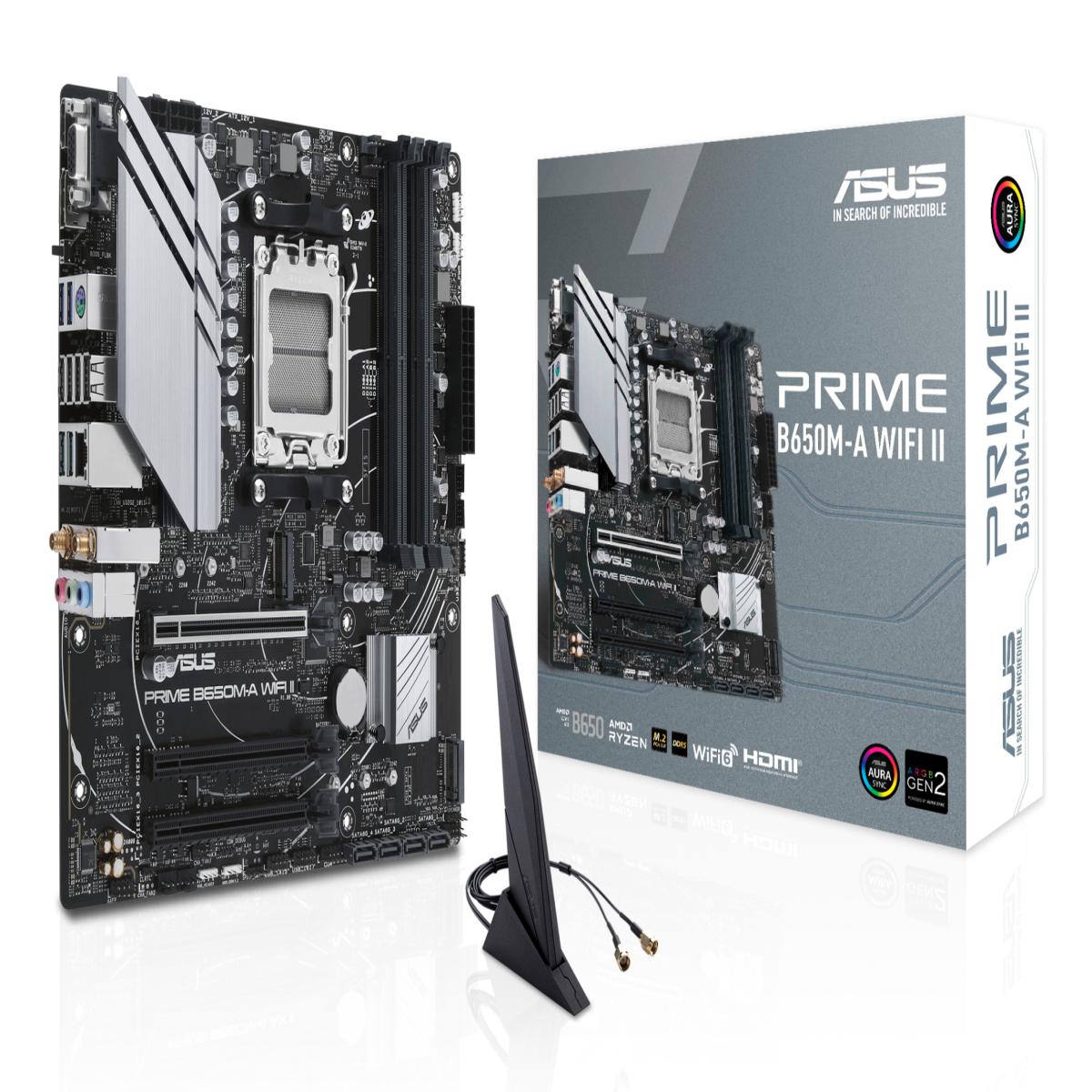 ASUS PRIME B650M-A WIFI II AMD B650 Socket AM5 micro ATX
