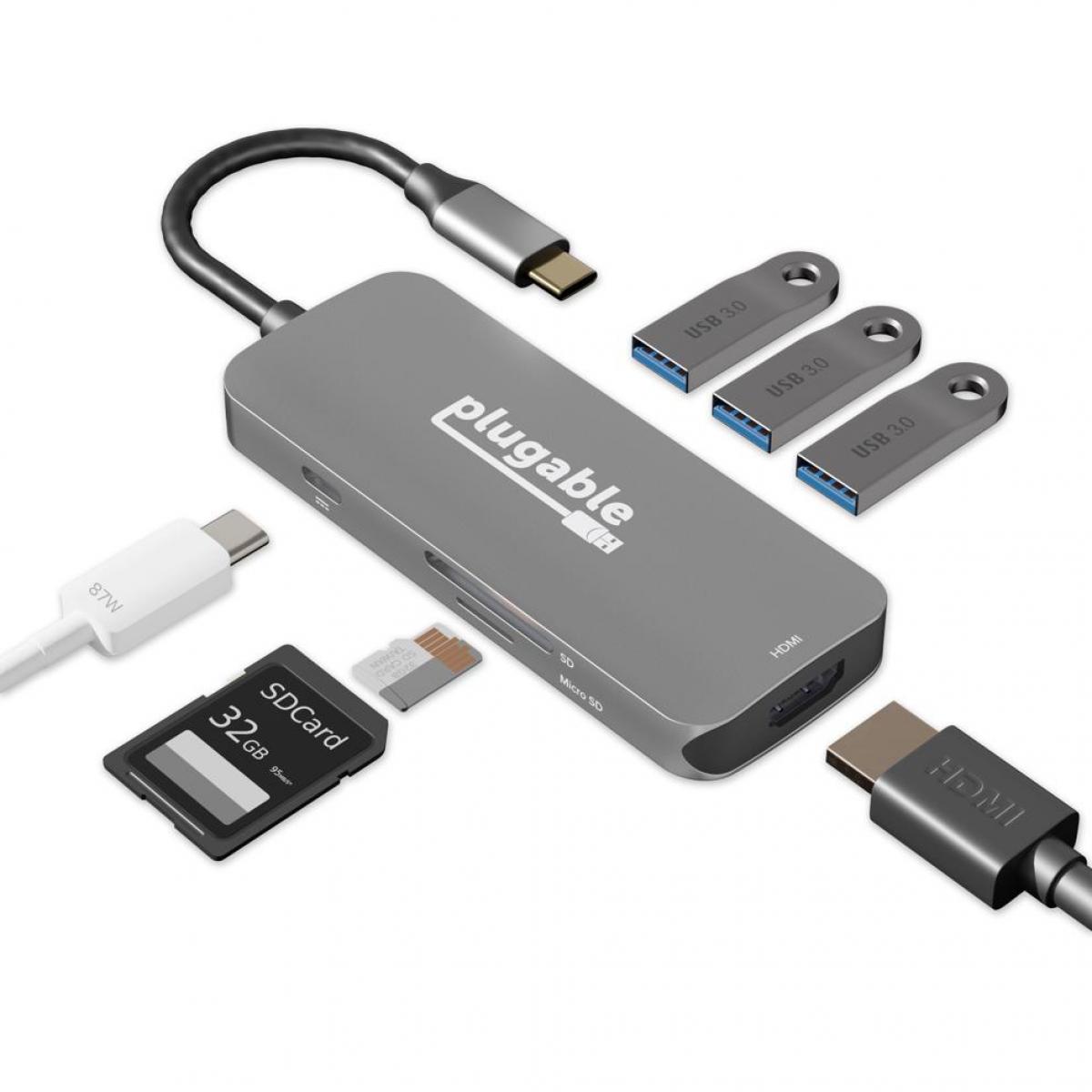 Plugable USB C 7-in-1 Adapter Hub