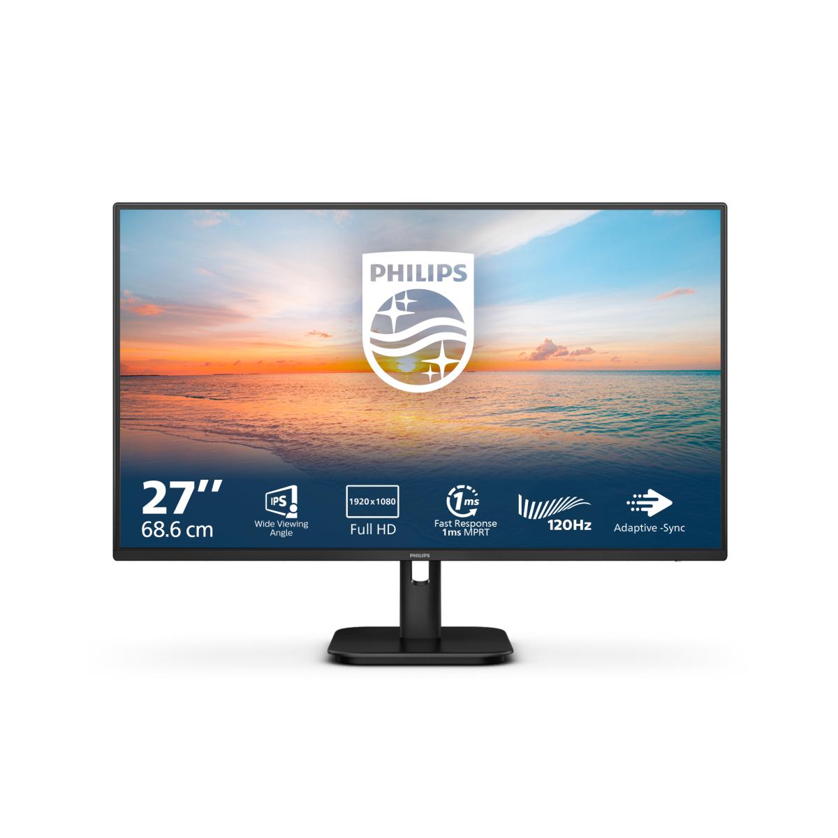Philips 1000 series 27E1N1100A/00 computer monitor 68.6 cm (27") 1920 x 1080 pixels Full HD LCD Black