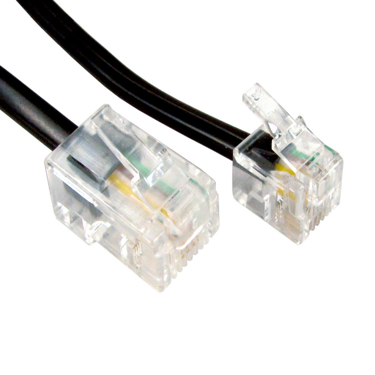 CDL 15m RJ11 to RJ45 Cable - Black