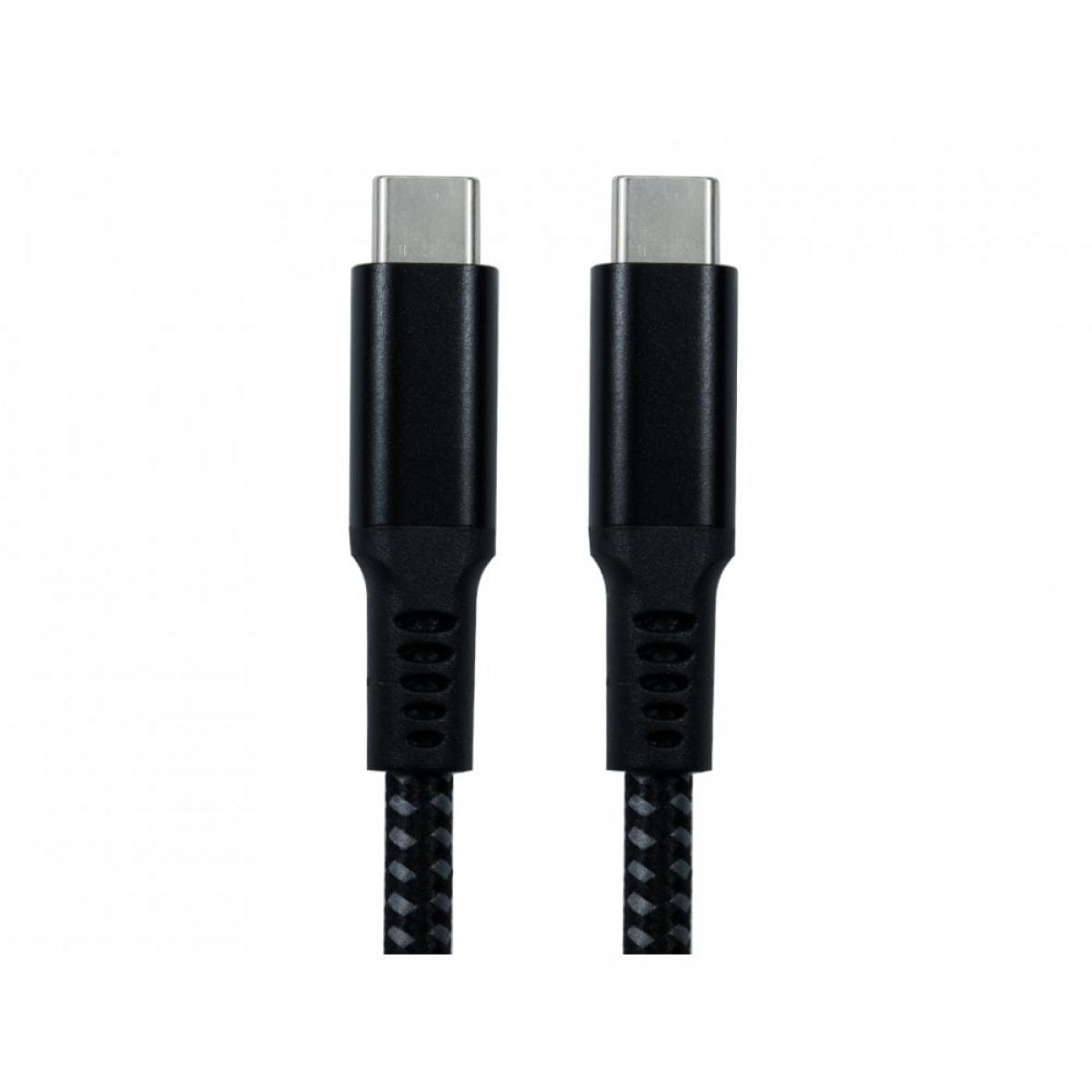 CDL 1.8m USB Type C M-M-Blk Braid