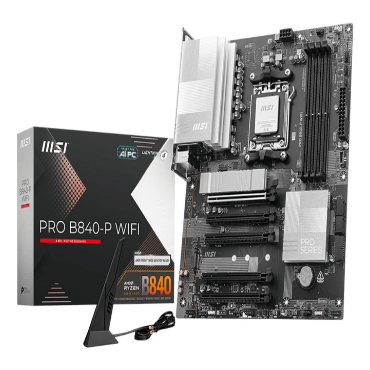 MSI PRO B840-P WIFI motherboard AMD B840 Socket AM5 ATX