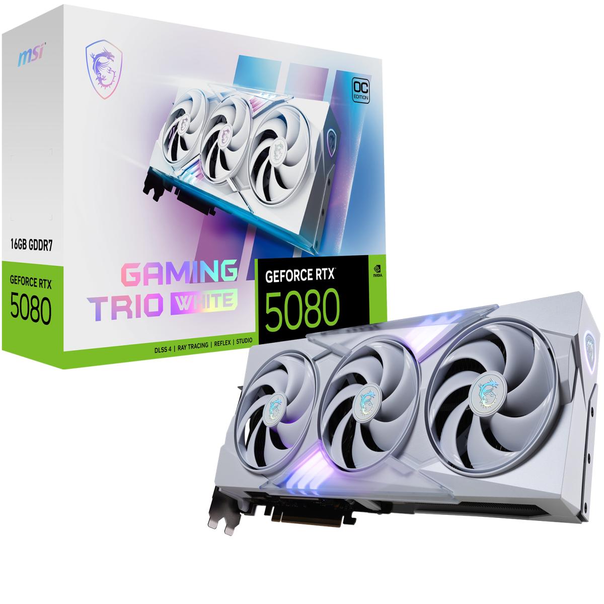 MSI RTX 5080 16GB GAMING TRIO OC WHITE  