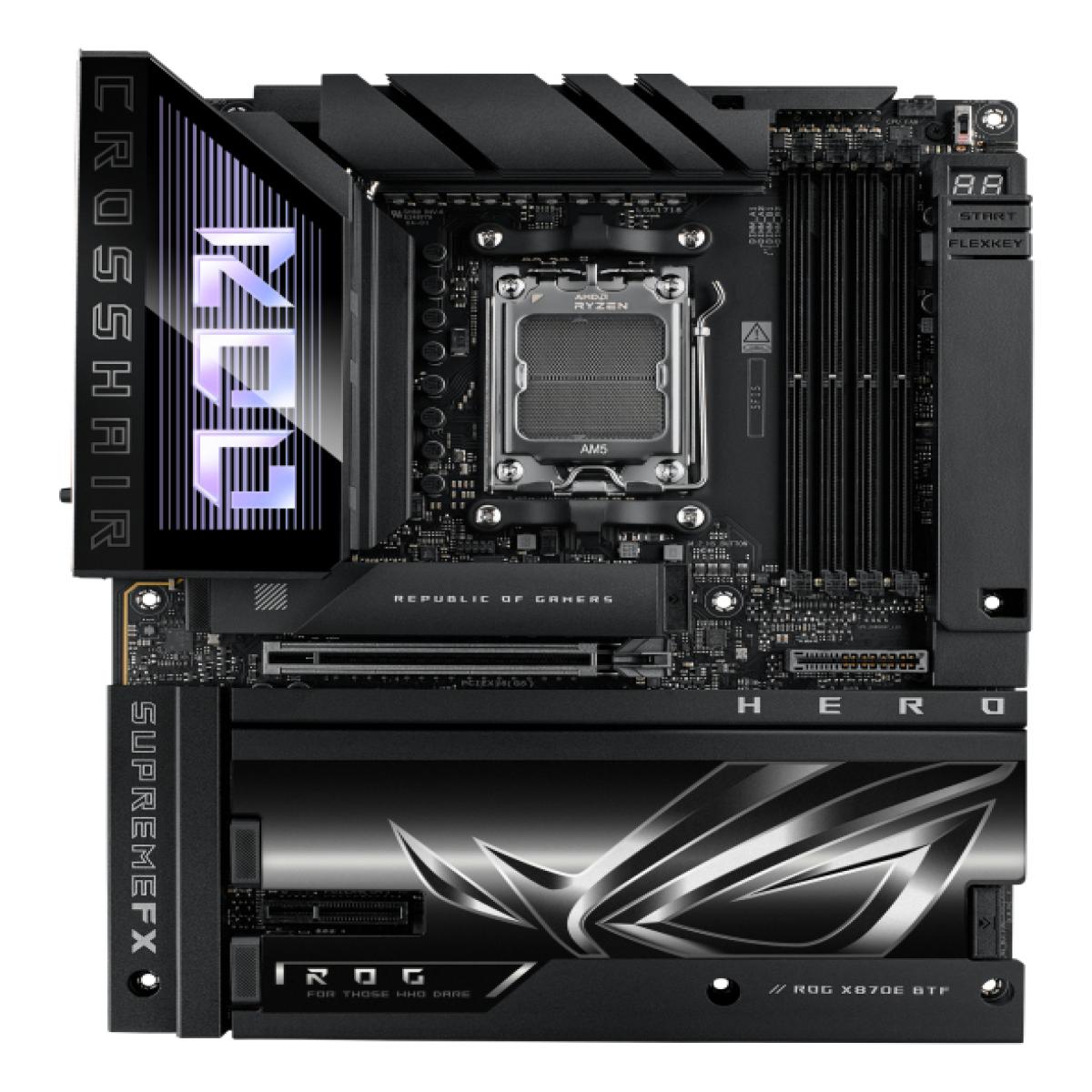 ASUS ROG CROSSHAIR X870E HERO BTF AMD X870E Socket AM5 ATX