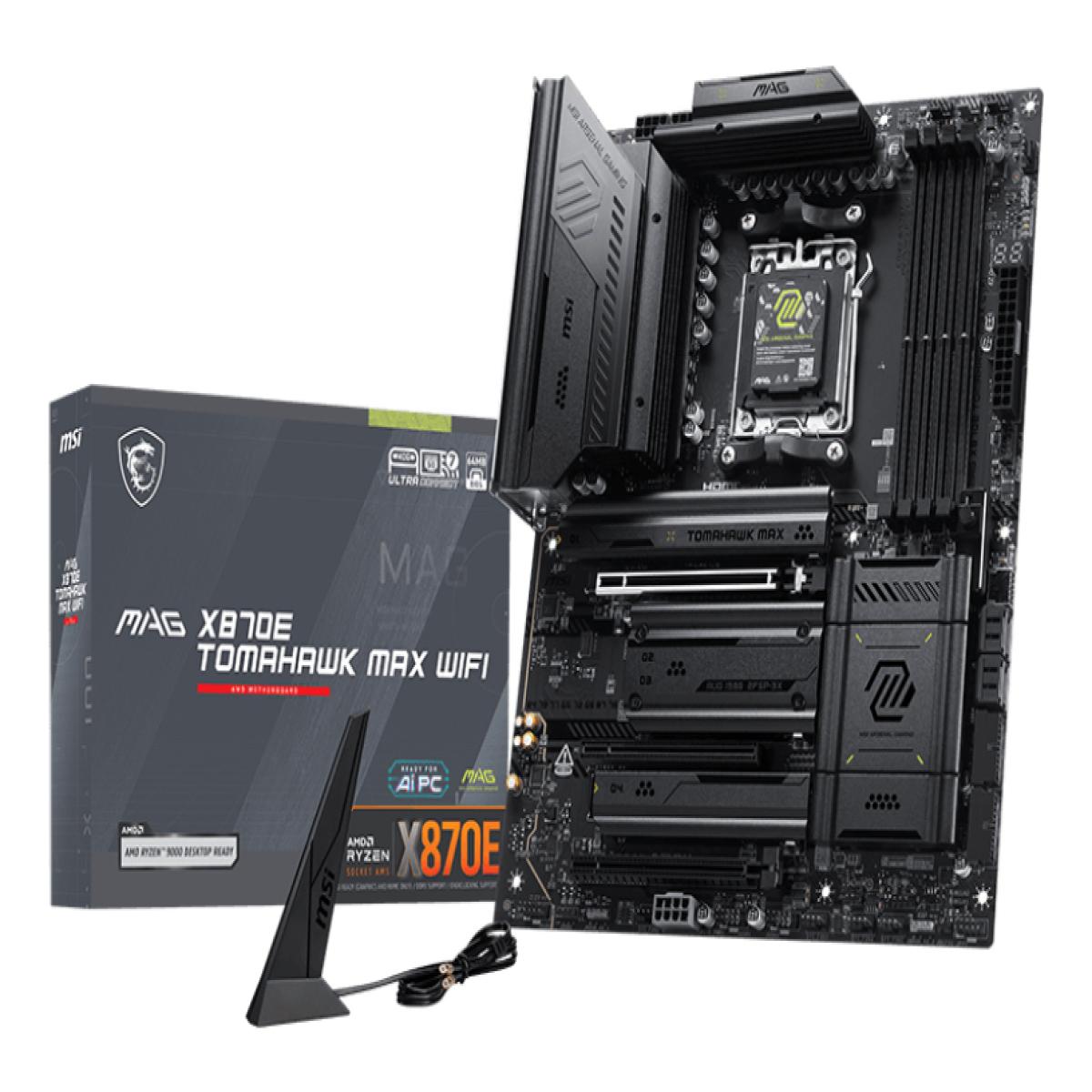 MSI MAG X870E TOMAHAWK MAX WIFI motherboard AMD X870E Socket AM5 ATX